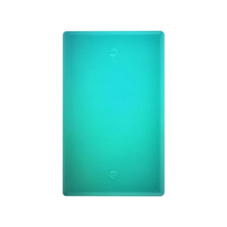IAUYY Retardant PC Material Unused Outlet Cover Switch Plate Covers Easy DIY Installation with Screws Light Switch Cover Plate Turquoise Gradient Background
