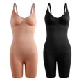 thumbnail image 1 of 2x Stretchy Full Body Shaper Seamless Shapewear Ladies Lift Flatten Abdomen Push Up Bodysuit Corset Short Pants, 1 of 8