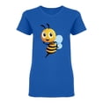 thumbnail image 1 of Cartoon Cute Happy Bee Shaped Tee Women's -Image by Shutterstock, 1 of 2