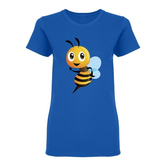 Cartoon Cute Happy Bee Shaped Tee Women's -Image by Shutterstock