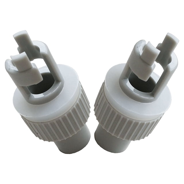 OULII 2pcs Valve Connector Adapter for Inflatable Kayak Pump Efficient Air Transfer Grey PVC