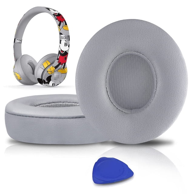 Almohadillas SoloWit Professional de piel sintética gris para Beats