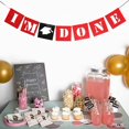 thumbnail image 2 of 20 Piezas De s De Plástico Desechables Con Adornos De Fiesta Forma De Sombrero De Graduación + 1 Pieza De Banner De Celebración De Graduación Zulema Banner de graduación, 2 of 8