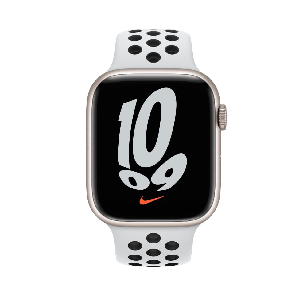 Apple Watch Nike Series 7 GPS, 45mm Starlight Aluminium Case with 