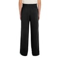 thumbnail image 3 of Hansber Kids Boys Girls Adaptive Sweatpants Tear Away Pants with Zipper Side Full Open Leg Surgery Trousers Black 8, 3 of 6