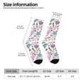 thumbnail image 2 of Balery Summer with Flamingo Calcetas Largas con Estampado para Hombre y Mujer – Suaves y Transpirables, Talla Única (US 5-11), 2 of 6