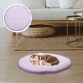 thumbnail image 7 of Dog Cooling Mat, Pet Ice Pad Cool and Comfortable in Spring and Summer Dog Pad Pet Pad Breathable Ice Silk Pad, Cooling Mat for Dogs Cats, Kennels, Crates and Beds(Purple, 18.5x18.5in), 7 of 7