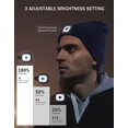 thumbnail image 4 of Winter Unisex Beanie Hat with Light, Rechargeable Hands Free LED Headlamp Knitted Light Beanie Cap,Men Gifts for Dad Husband (Lightgreen), 4 of 6