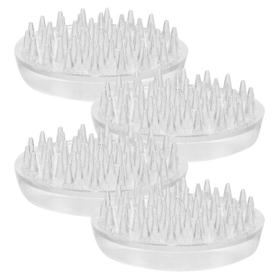 ifundom Transparent Plastic Furniture Grippers Non- Pads for Hardwood Floors 4 Pieces Floor Protectors