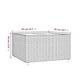 thumbnail image 5 of Mesa de café para patio VidaXL gris cuadrada con tapa de vidrio templado, 5 of 5