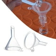 thumbnail image 2 of 2 Pack Mini Clear Funnel For Bottling Cosmetics Liquids And Oil Filling Small Funnel For Easy Transfer Of Oils And Perfumes Small Silicone Funnels for Filling Bottles Funnel Set Kitchen Collapsible, 2 of 7