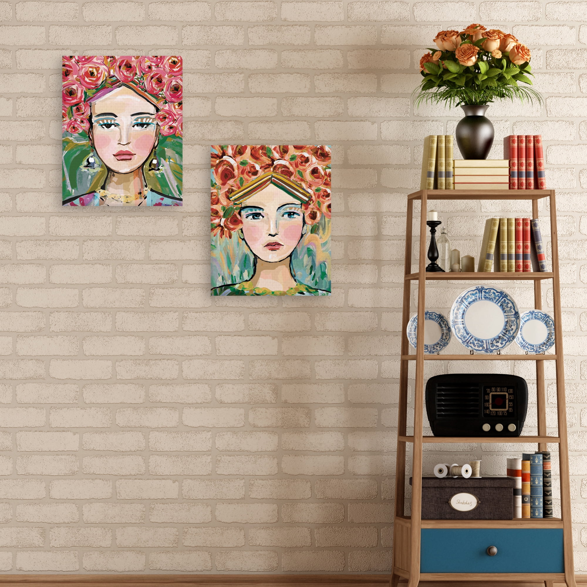 Adana & Adelina by Mark Chandon Canvas Set of 2 Art Prints