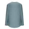 thumbnail image 5 of ShiShine Long Sleeve Shirts for Women Casual V Neck Top Pleated Blouses 2025 Fall Tunics, 5 of 9
