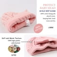 thumbnail image 4 of Baby Girl Winter Hat Cute Bow Infant Beanie Warm Knitted Hats for Toddler Kids Girls 0-6 Years (Pink,S), 4 of 6