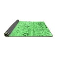 thumbnail image 2 of Ahgly Company Indoor Rectangle Abstract Emerald Green Contemporary Area Rugs, 2' x 4', 2 of 4