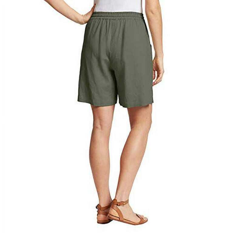 Gloria Vanderbilt Ladies' Linen Blend Short Green Small
