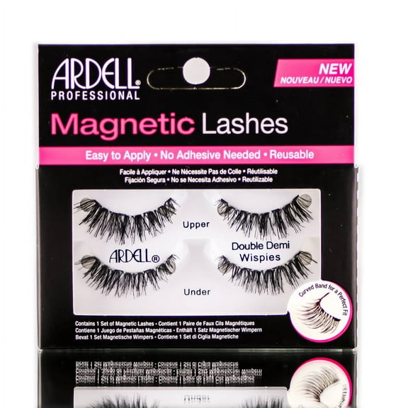 Ardell Professional Magnetic Lashes - Double Demi Wispies #67952 - Pack of 1 with Sleek Comb
