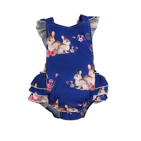

ZHAGHMIN Baby Girl Outfit Baby Girls Easter Sleeveless Cartoon Rabbit Bunny Printed Romper Bodysuits Clothes Baby Blanks Baby Boy Bodysuits Ones For Girls Watercolor Dance Wear Teal Dance Leotard Bo