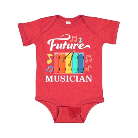 

Inktastic Future Musician- Xylophone Music Gift Baby Boy or Baby Girl Bodysuit