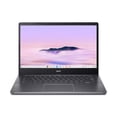 thumbnail image 2 of Acer Chromebook Plus 514 CB514-4HT - Intel Core i3 - N305 / up to 3.8 GHz - Chrome OS - UHD Graphics - 8 GB RAM - 128 GB SSD - 14" touchscreen 1920 x 1080 (Full HD) - Wi-Fi 6E - steel gray - kbd: US, 2 of 6