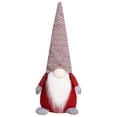 thumbnail image 2 of Naittoop Christmas Decoration Sitting Plush Faceless Doll With Decorative Patterned Knitted Hat Rudolph Doll Window Display 1pcs, 2 of 6