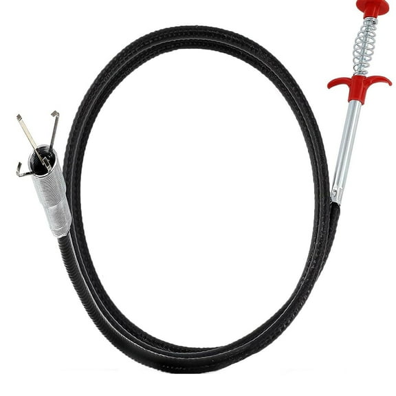 ACDANC Pipe Unclogger Hair Drain Clog Remover Tool Elastic Handle Push-type Design Shower Tub Toilet Clogged Drains Opener Cleaning Tool 300cm