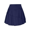 thumbnail image 5 of Npasoilc Athletic Skirts for Women Hight Waisted Stretchy Tiered Ruffle Hem Skirts Lightweight Soft Tennis Fitness Skirts Casual Slim-Fit Mini Skirts, 5 of 6