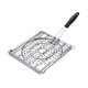 thumbnail image 3 of Parrilla para portátil para camping, color plata, herramienta para asar verduras, resistente y práctica, con mango plegable, ideal para, 3 of 8