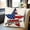 A#8284, variant on Independence Day Throw Pillowcase Cover, Patriotic Red White Blue Flag Print, Breathable Fabric, Hidden Zipper, 1 Pack, for Sofa Bed Decor