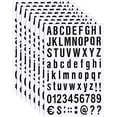 thumbnail image 1 of Kit de números de letras de vinilo autoadhesivo XCF 8 hojas negro 1 pulgada, 1 of 4