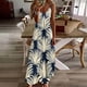 thumbnail image 1 of TaTaai Women Fashion Print Round Neck Sleeveless Long Dress Ankle Length Casual Comfortable Soft Breathable Daily Party Outfits Gift, 1 of 5
