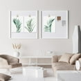 thumbnail image 4 of PixonSign Adhesive Canvas Print Wall Art Set - Green Tropical Jungle Palm Leaf Poster Art - Set of 3 Botanical Forest Plants Prints Wall Décor Minimal Boho for Living Room - 8"x10", 4 of 5