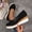 Black, variant on Crunowin Women's Color Block Pointed Toe Wedge Shoes, Buckle Closure Thick Sole Fashionable Casual Summer Trendy Comfortable Footwear Black 5.5