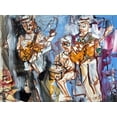 thumbnail image 2 of Ferrell, Erin McGee 24x19 White Modern Wood Framed Museum Art Print Titled - New Orleans Musicians I, 2 of 4