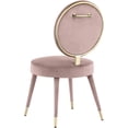 thumbnail image 2 of Meridian Furniture Brandy Pink Velvet Dining Chair, 2 of 6