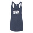 thumbnail image 2 of Wild Bobby State of Iowa College Style Women Tri-Blend Racerback Tank Top, 2 of 6
