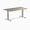 Teak Blue River / Grey, variant on Desky Resin Hardwood Office Desk - White Ash Emerald River / 48 X 30 Inches / Gray