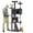 ASHY, variant on XF XINFENG 70" Cat Tree Tower Playhouse for Indoor Cats with Scratching Posts, Multi-Level Pet Cozy Condo Furniture, Dark Gray