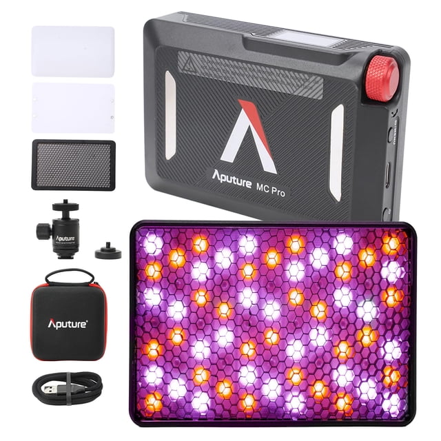 Luz de vídeo para cámara Aputure MC PRO LED de 5 W, 2000 a 10 000 K