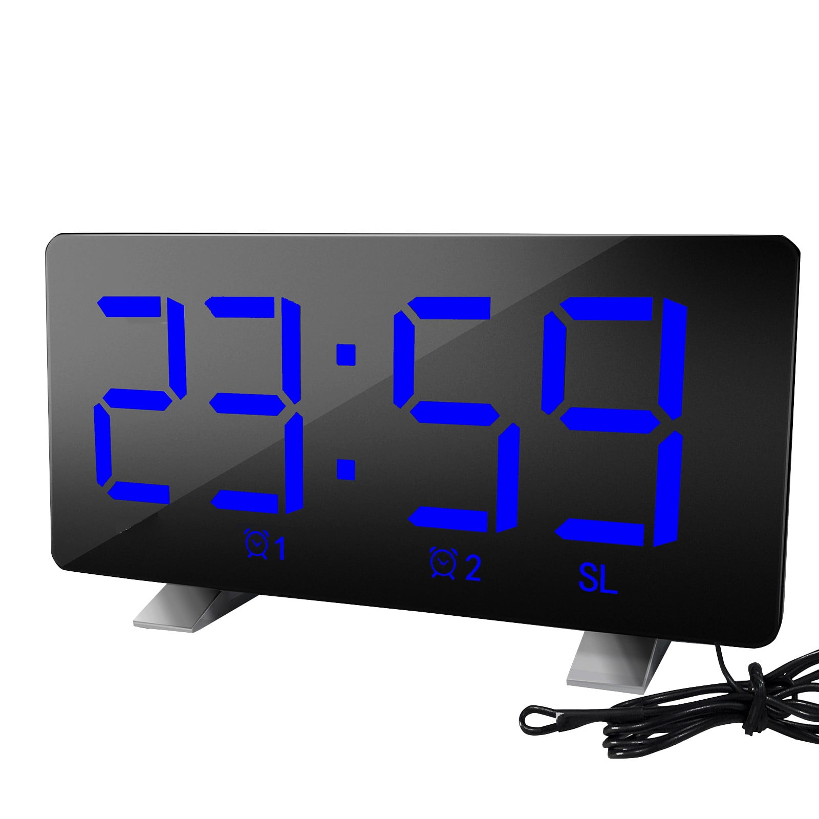 Super Loud Alarm Clock With Bed Shaker , Dual Vibrating Alarm Clock