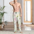 thumbnail image 2 of Logiee bird and butterfly Print Pajama Pants for Men,Men’s Pajama Bottoms,Mens PJ Pants with Pockets & Button Fly-Small, 2 of 6