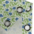 thumbnail image 4 of Ambesonne Fruits Grommet Curtain, Flowering Blueberry Leaf, 50" x 72", Violet Blue Lime Green, 4 of 6