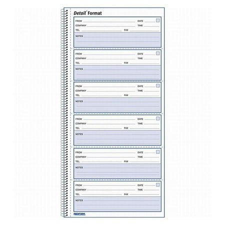 UPC: 0077925471130 | Rediform  RED51113  Voice Mail Log Book  1 Each  White