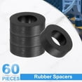 thumbnail image 3 of Uxcell 60 Pack Rubber Spacers 16mm OD x 8.5mm ID x 5mm Thick Round Anti Vibration Spacer Rubber Bushing Grommets Thick Rubber Washers for Home Car Accessories, 3 of 6