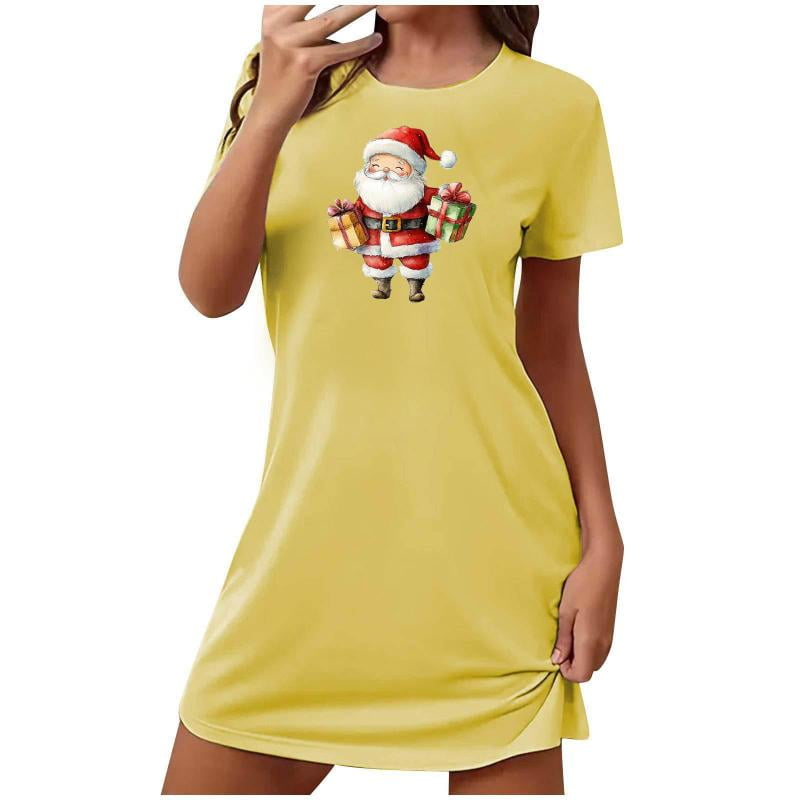 yukaka Sakmal Comfy Night dress for Women Ultra-Soft Christmas Oversized