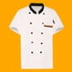 thumbnail image 1 of Ropa de trabajo de chef de manga corta de verano para pastelería fina, tienda de fideos, ropa de chef para hombres y mujeres, ropa de trabajo de cocina de manga larga transpirable, 1 of 5