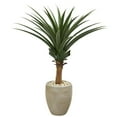 thumbnail image 1 of Nearly Natural 8093 Agave Artificial Plant in Sand Colored Planter, 1 of 1