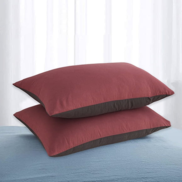 CQCYD Pillow Shams, Standard Pillowcases Set of 2, Envelope Closure Washed Cotton Pillow Covers, Breathable Bedding for Queen King Size, Soft Pillow Protectors for Sofa Bed