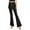 Ash Black, variant on Black Label Women's Juniors High Rise Bell Bottom Flares (Ash Black, 7)