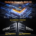 thumbnail image 3 of Ulefone Armor 26 Ultra 5G Rugged Smartphone, MTK Dimensity 8020 24GB 512GB, 200MP Quad Camera, 15600mAh(120W), 33W Dock Charging,Black, 3 of 8